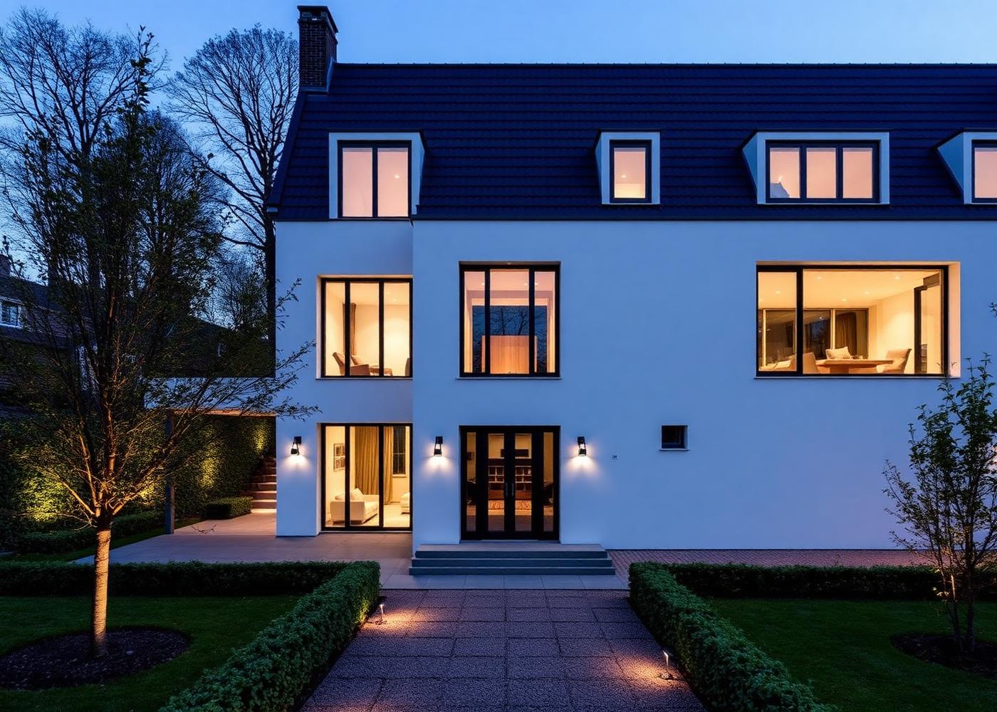 Statige villa met parktuin